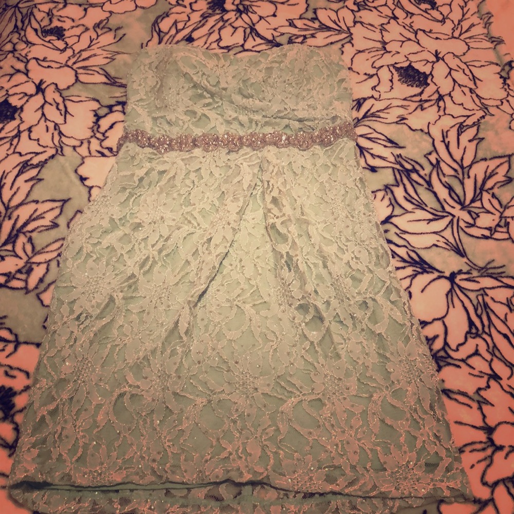 Mint green dress